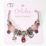 103826, MONTH-JANUARY ~ DECEMBER DIAMOND BIRTHSTONE CHARM BRACELET