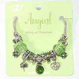 103826, MONTH-JANUARY ~ DECEMBER DIAMOND BIRTHSTONE CHARM BRACELET