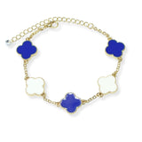 103830, ENAMEL CLOVER GAME DAY STATION BRACELET