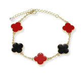 103830, ENAMEL CLOVER GAME DAY STATION BRACELET