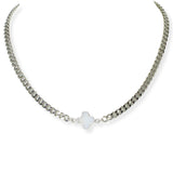 103838, CLOVER ACCENT CHAIN NECKLACE