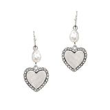 103879, HEART MOTHER OF PEARL DANGLE EARRING