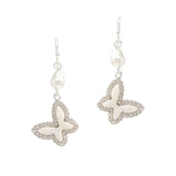 103880, BUTTERFLY MOTHER OF PEARL DANGLE EARRING