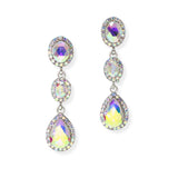 103883, GEOMETRIC RHINESTONE DANGLE EARRING