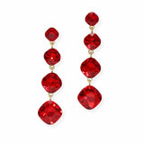 103885, GEOMETRIC RHINESTONE DROP DANGLE EARRING