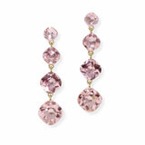 103885, GEOMETRIC RHINESTONE DROP DANGLE EARRING
