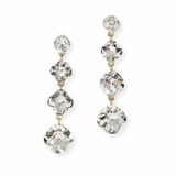 103885, GEOMETRIC RHINESTONE DROP DANGLE EARRING