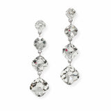 103885, GEOMETRIC RHINESTONE DROP DANGLE EARRING