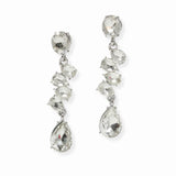 103887, TEARDROP RHINESTONE ACCENT DROP DANGLE EARRING