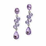 103887, TEARDROP RHINESTONE ACCENT DROP DANGLE EARRING