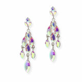 103888, MARQUISE RHINESTONE ACCENT DANGLE EARRING