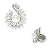 103899, PEARL ACCENT RHINESTONE STRETCH RING
