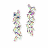 103915, MULTI SHAPE RHINESTONE EARRING