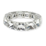 103932, SQUARE RHINESTONE STRETCH BRACELET