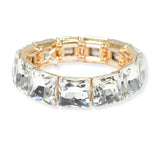 103932, SQUARE RHINESTONE STRETCH BRACELET