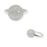 103945, BALL CUBIC ZIRCONIA ADJUSTABLE RING