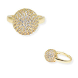103945, BALL CUBIC ZIRCONIA ADJUSTABLE RING