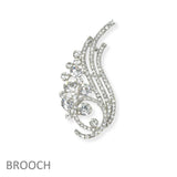 103988, ANGEL WING CRYSTAL RHINESTONE BROOCH