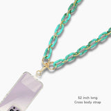 103995, CELLULOID ACETATE CROSS BODY PHONE LANYARD