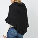 104038, RUFFLE EDGE KNIT SHAWL