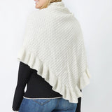 104038, RUFFLE EDGE KNIT SHAWL