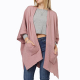 104039, SOLID COLOR KNIT VEST WITH POCKET