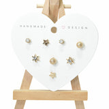 104066, STAR MULTI STUD EARRING SET