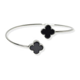 104071, CLOVER DESIGNER INSPIRED CUFF BRACELET