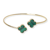 104071, CLOVER DESIGNER INSPIRED CUFF BRACELET