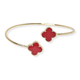 104071, CLOVER DESIGNER INSPIRED CUFF BRACELET