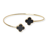 104071, CLOVER DESIGNER INSPIRED CUFF BRACELET