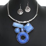 104076, GEOMETRIC CELLULOID ACETATE NECKLACE