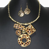 104076, GEOMETRIC CELLULOID ACETATE NECKLACE
