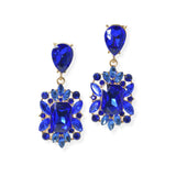 104087, MULTI SHAPE RHINESTONE DANGLE EARRING