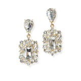 104087, MULTI SHAPE RHINESTONE DANGLE EARRING