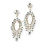 104089, MARQUISE ACCENT RHINESTONE DANGLE EARRING