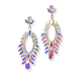 104089, MARQUISE ACCENT RHINESTONE DANGLE EARRING