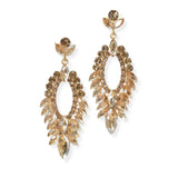 104089, MARQUISE ACCENT RHINESTONE DANGLE EARRING