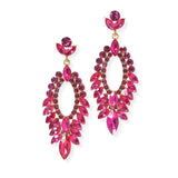 104089, MARQUISE ACCENT RHINESTONE DANGLE EARRING