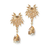 104090, TEARDROP ACCENT RHINESTONE DANGLE EARRING