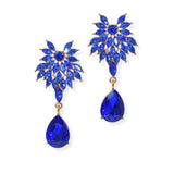 104090, TEARDROP ACCENT RHINESTONE DANGLE EARRING