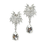 104090, TEARDROP ACCENT RHINESTONE DANGLE EARRING