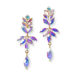 104091, MARQUISE ACCENT RHINESTONE DANGLE EARRING
