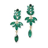 104091, MARQUISE ACCENT RHINESTONE DANGLE EARRING