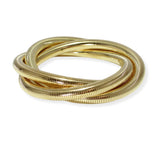 104108, CIRCULAR CHAIN BANGLE BRACELET