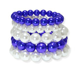104109, PEARL MULTI LAYERED STRETCH BRACELET