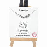 104138, GOLD DIPPED, "MEMORIES" SEA LIFE STATION NECKLACE