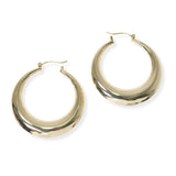 104142, CRESCENT HOOP EARRING