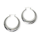 104142, CRESCENT HOOP EARRING