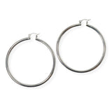104152, GOLD DIPPED, 70MM SIMPLE ROUND HOOP EARRING